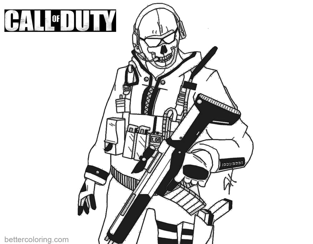 Call Of Duty Coloring Pages