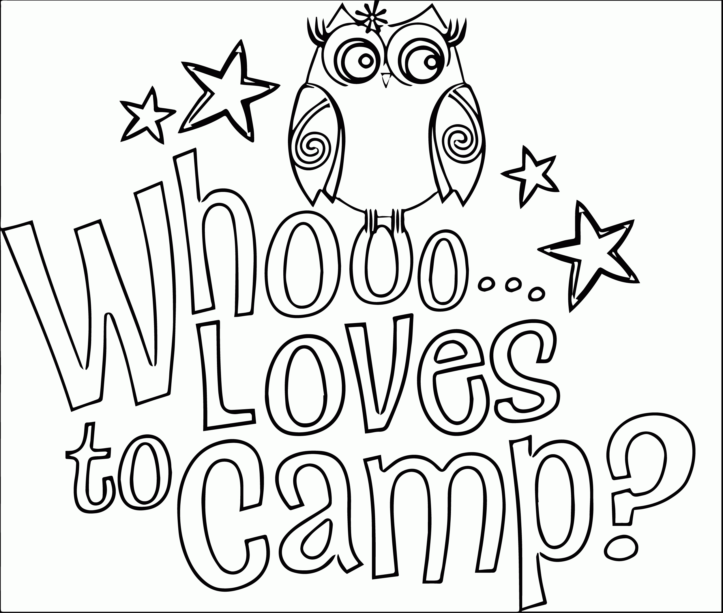 camping coloring pages free