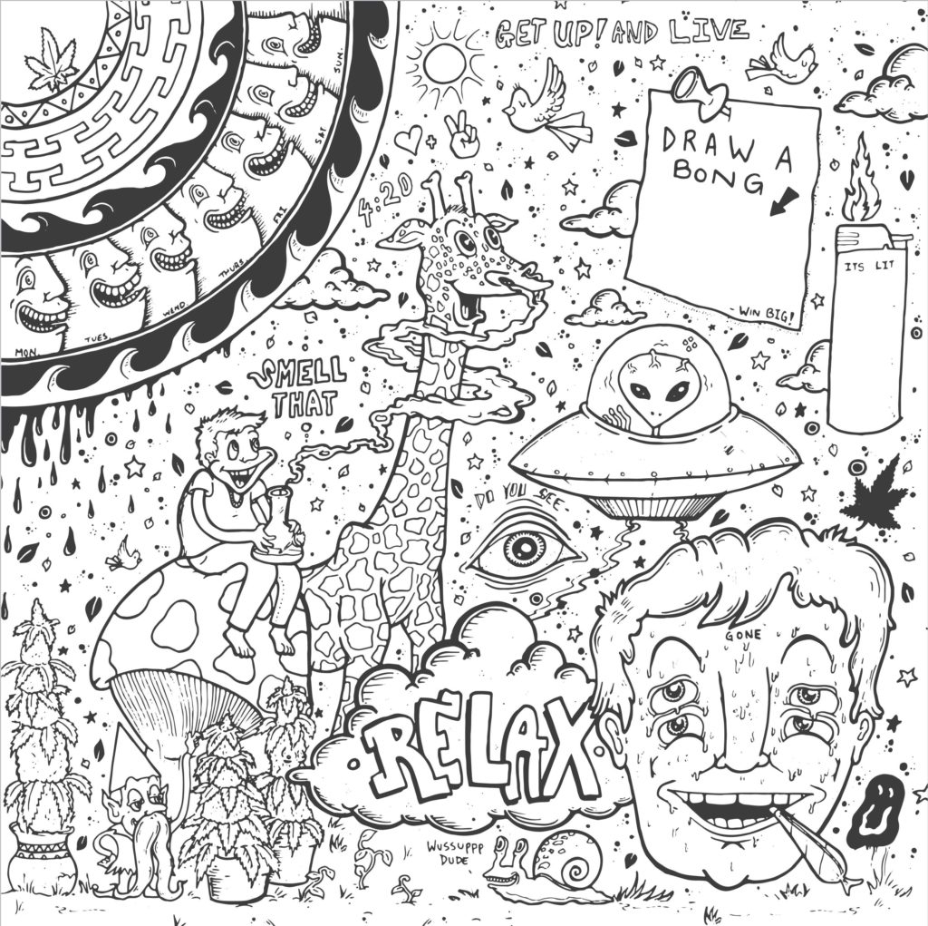 Cannabis Coloring Pages At GetDrawings Free Download