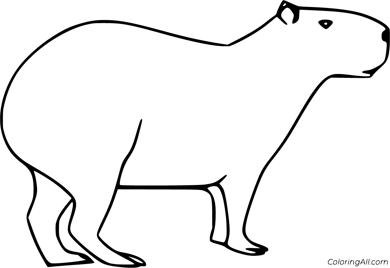 Capybara Coloring Pages 27 Free Printables ColoringAll