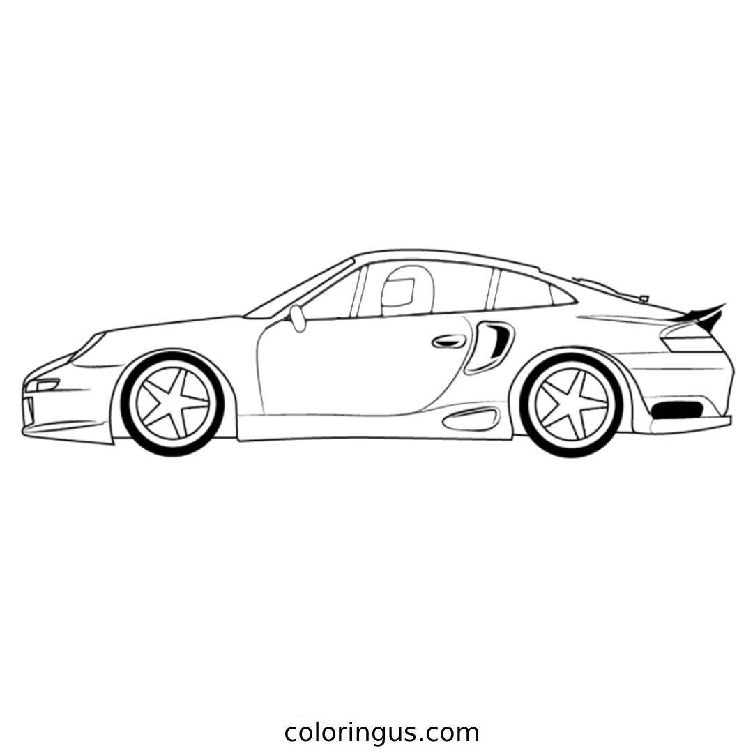 Coloring Page Car