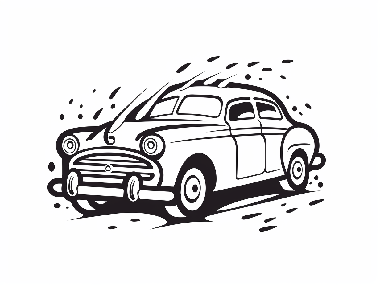 Car Wash Coloring Page Coloring Page