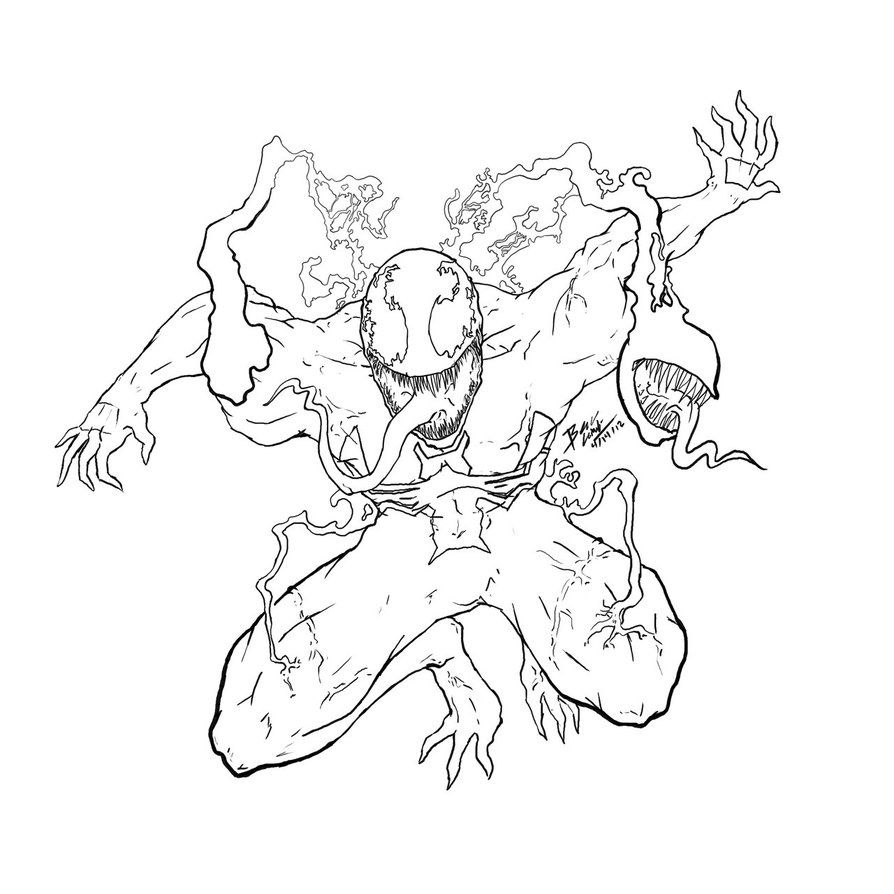 Carnage Coloring Pages Coloring Home