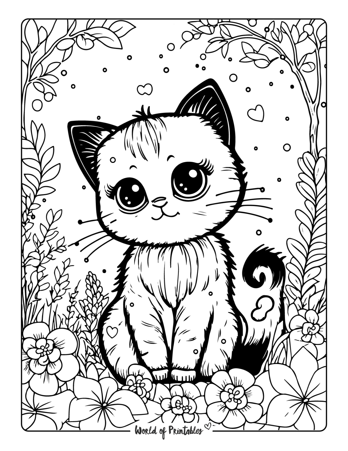 Coloring Pages Of Cats Printable