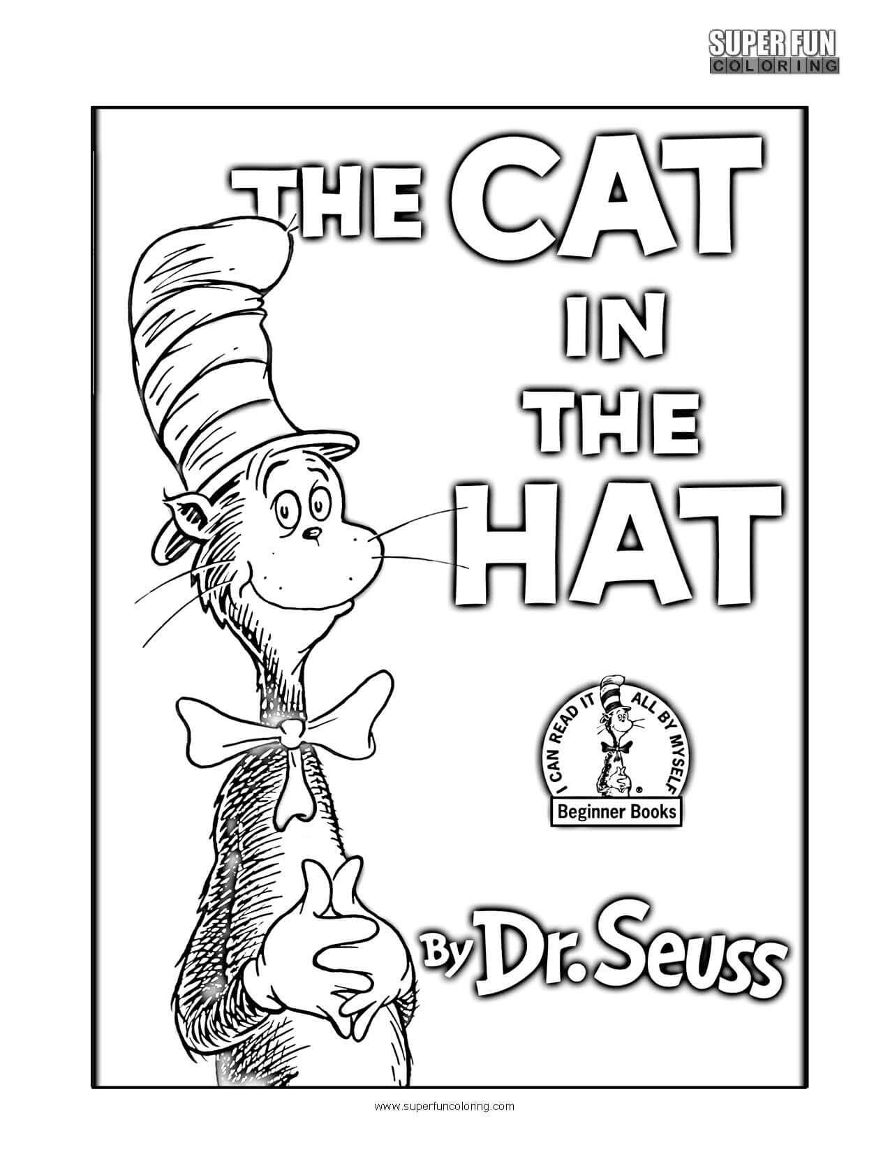 Cat In The Hat Coloring Page