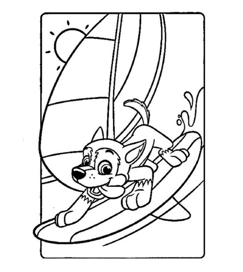 Chase Coloring Page
