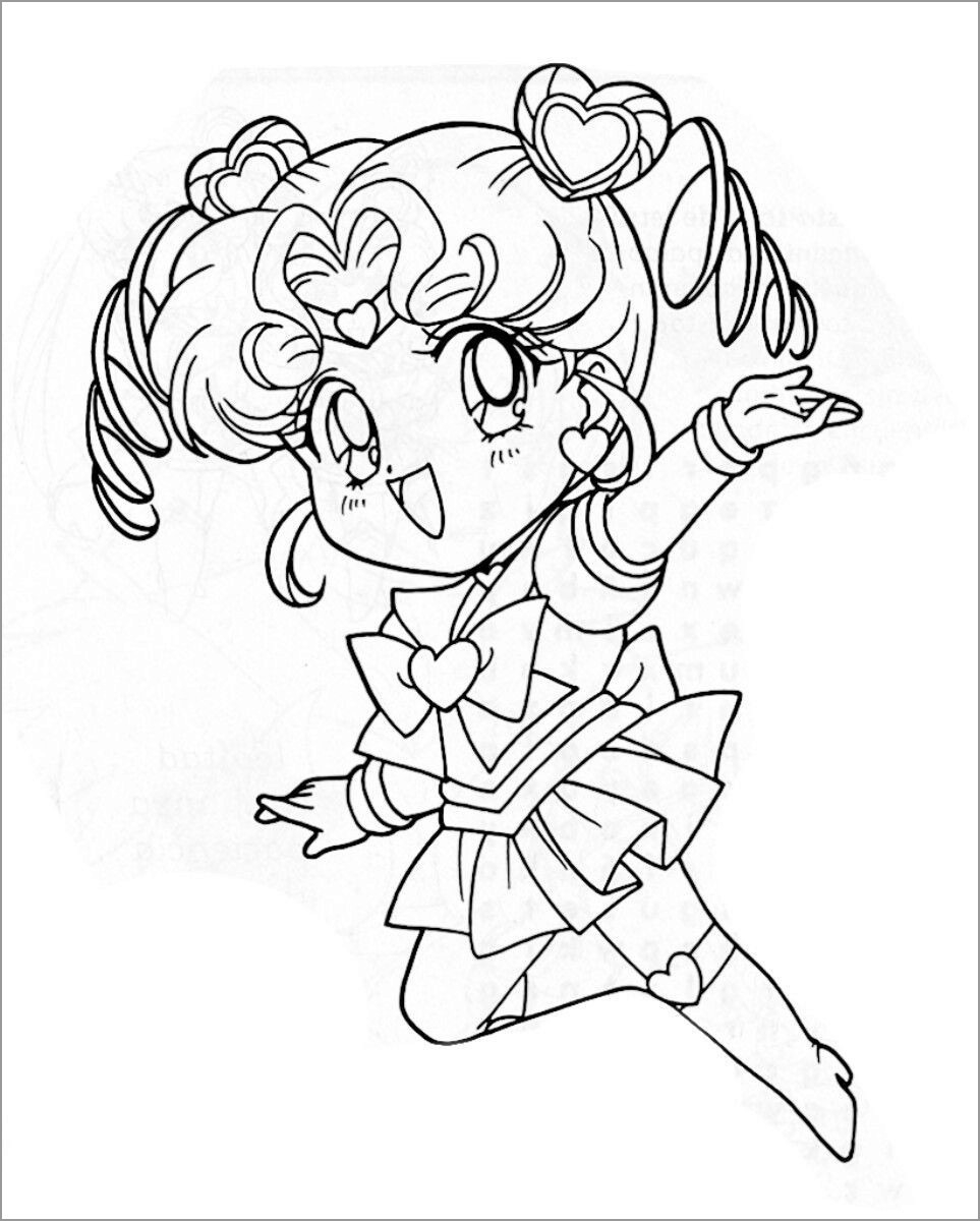 Chibi Mermaid Coloring Pages ColoringBay