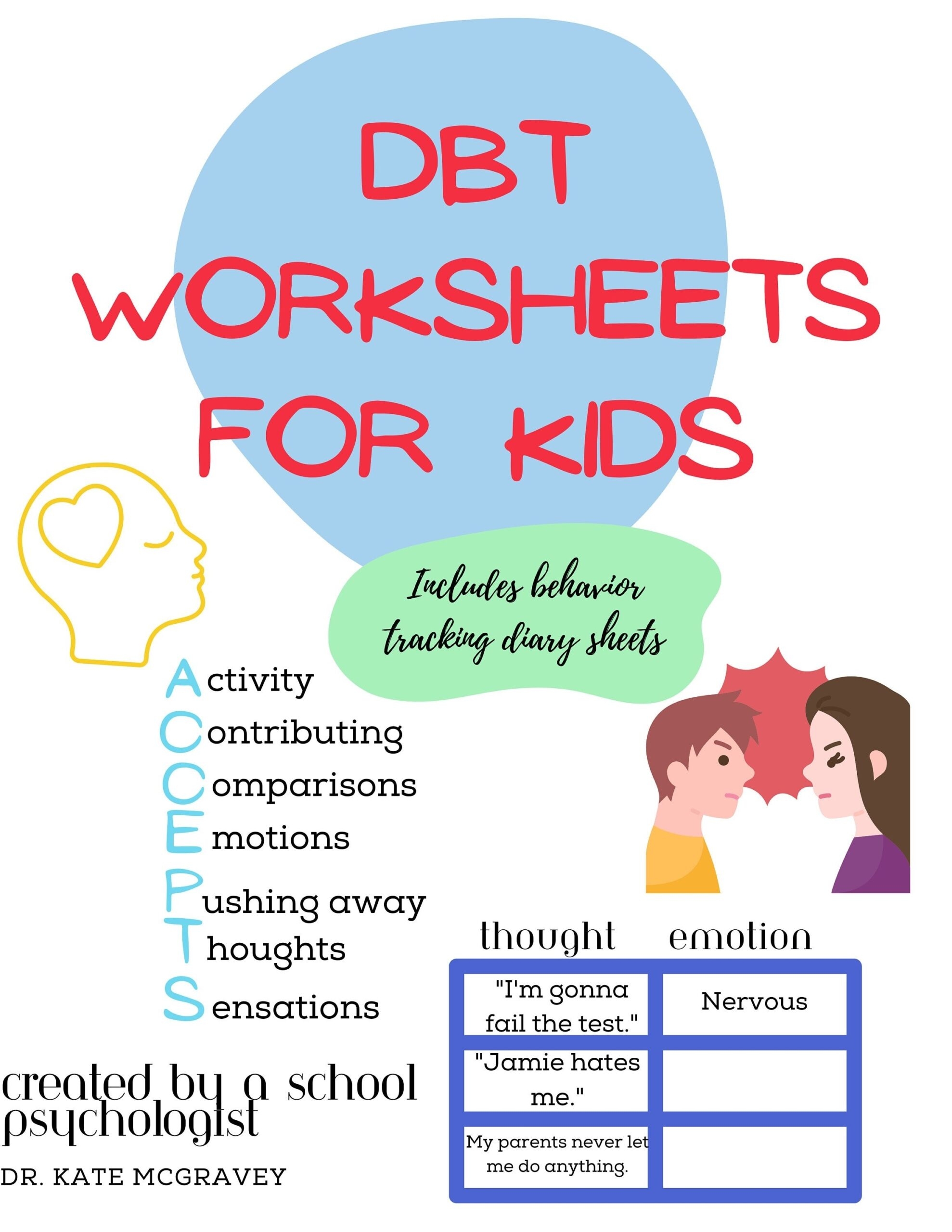 Child Dbt Worksheets DBT Worksheets