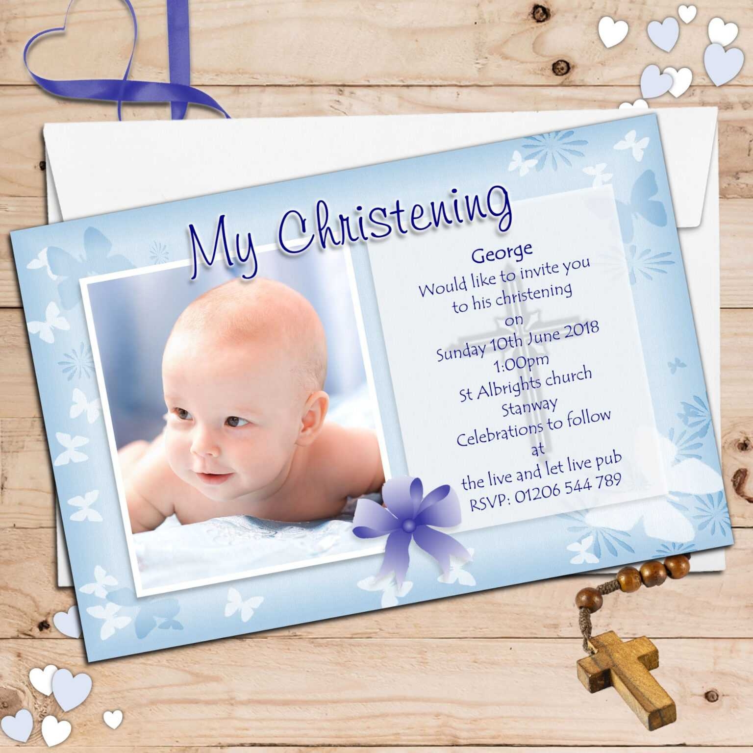 free christening invitation templates download