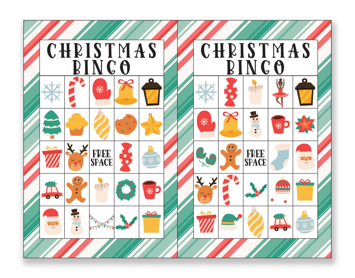 printable christmas bingo cards for kids