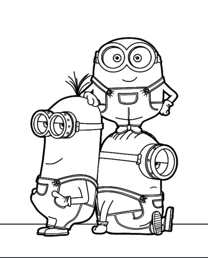 minion coloring pages printable free