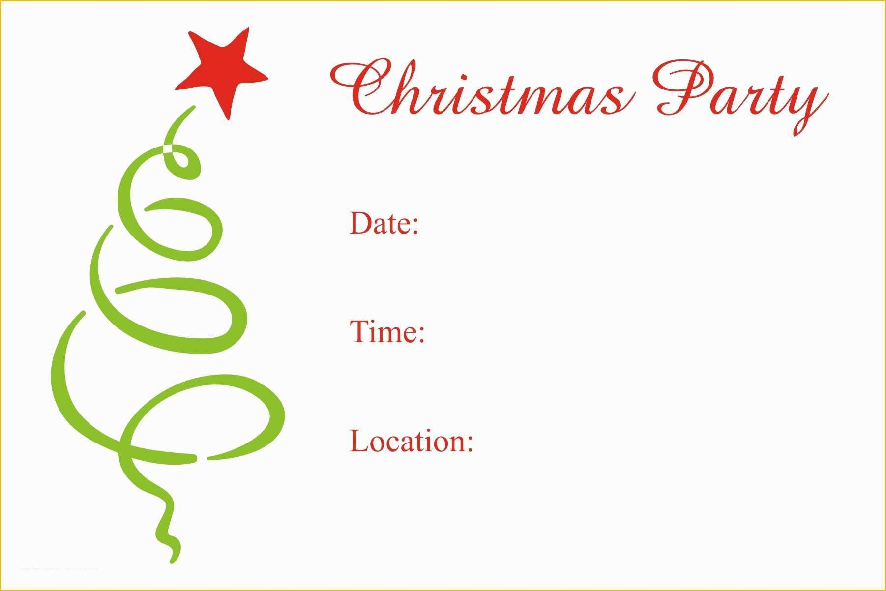 Christmas Party Invitation Templates Free Printable Of Christmas Party 