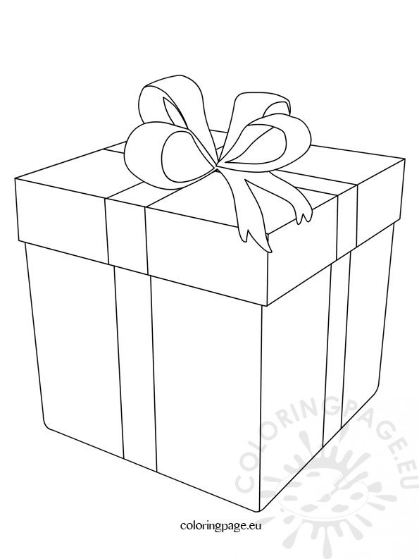 Christmas Present Coloring Page Coloring Page