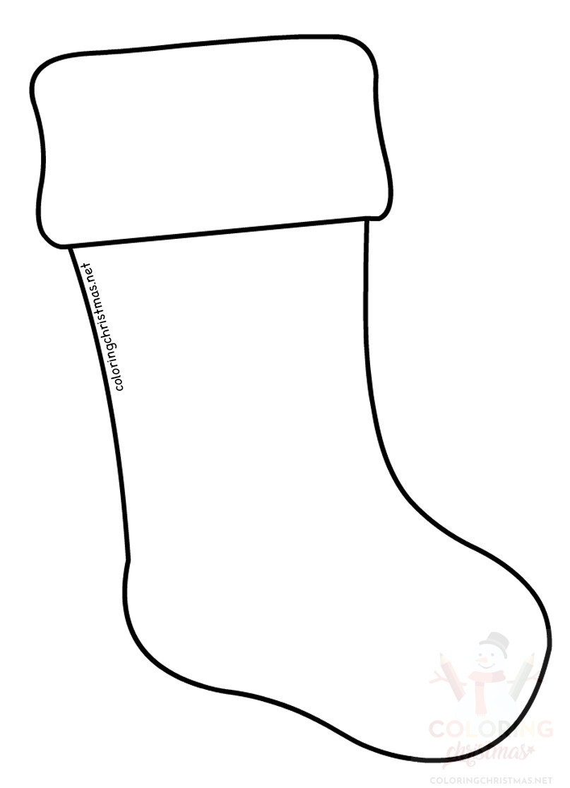 template print free printable christmas stocking pattern