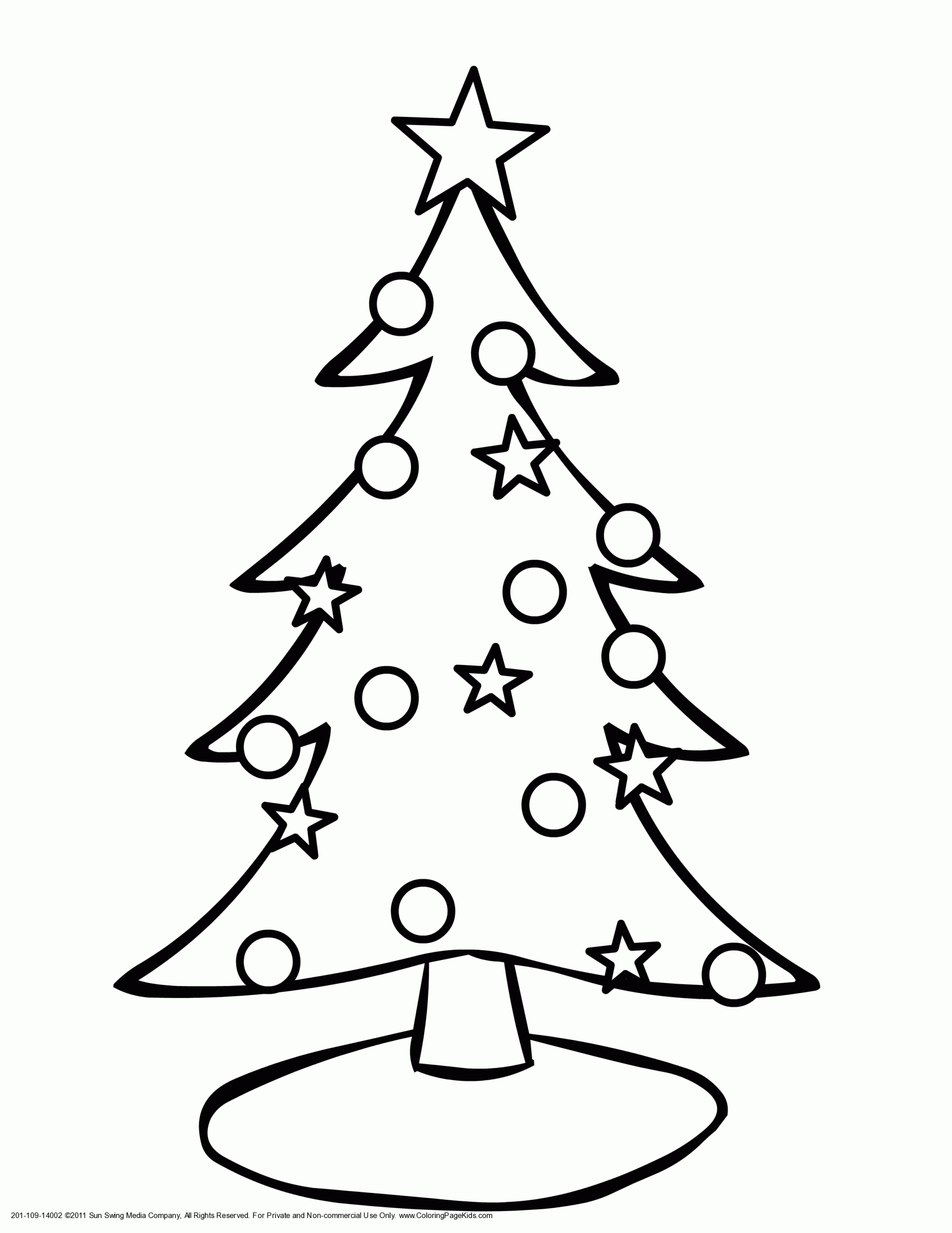 Christmas Tree Color Page