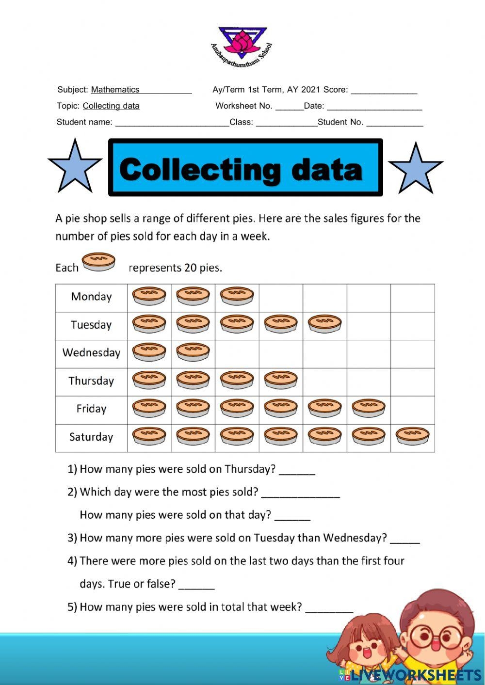 Collecting Data Worksheet Collection For Teaching Learning