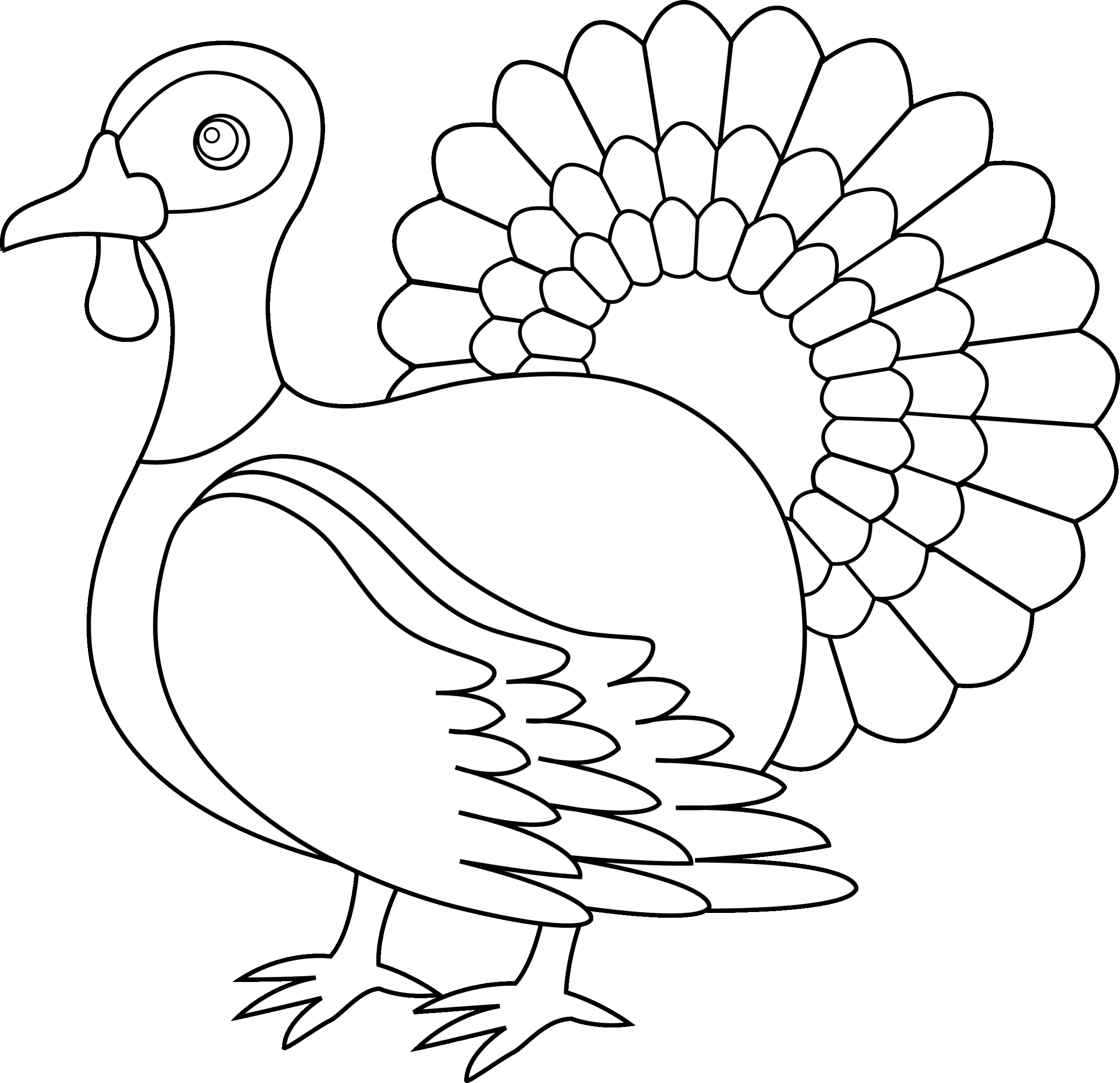 turkey coloring page free