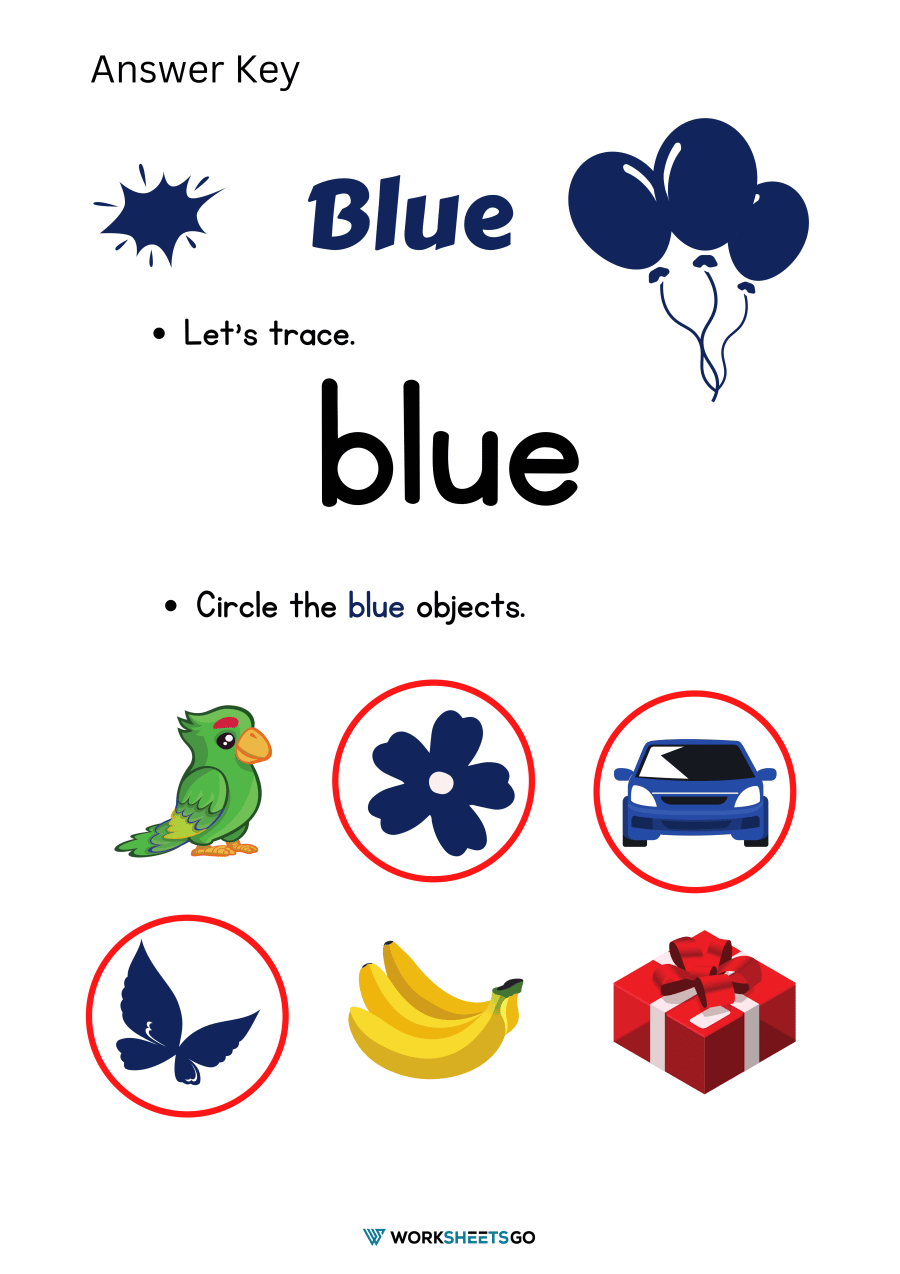 Color Blue Worksheets WorksheetsGO