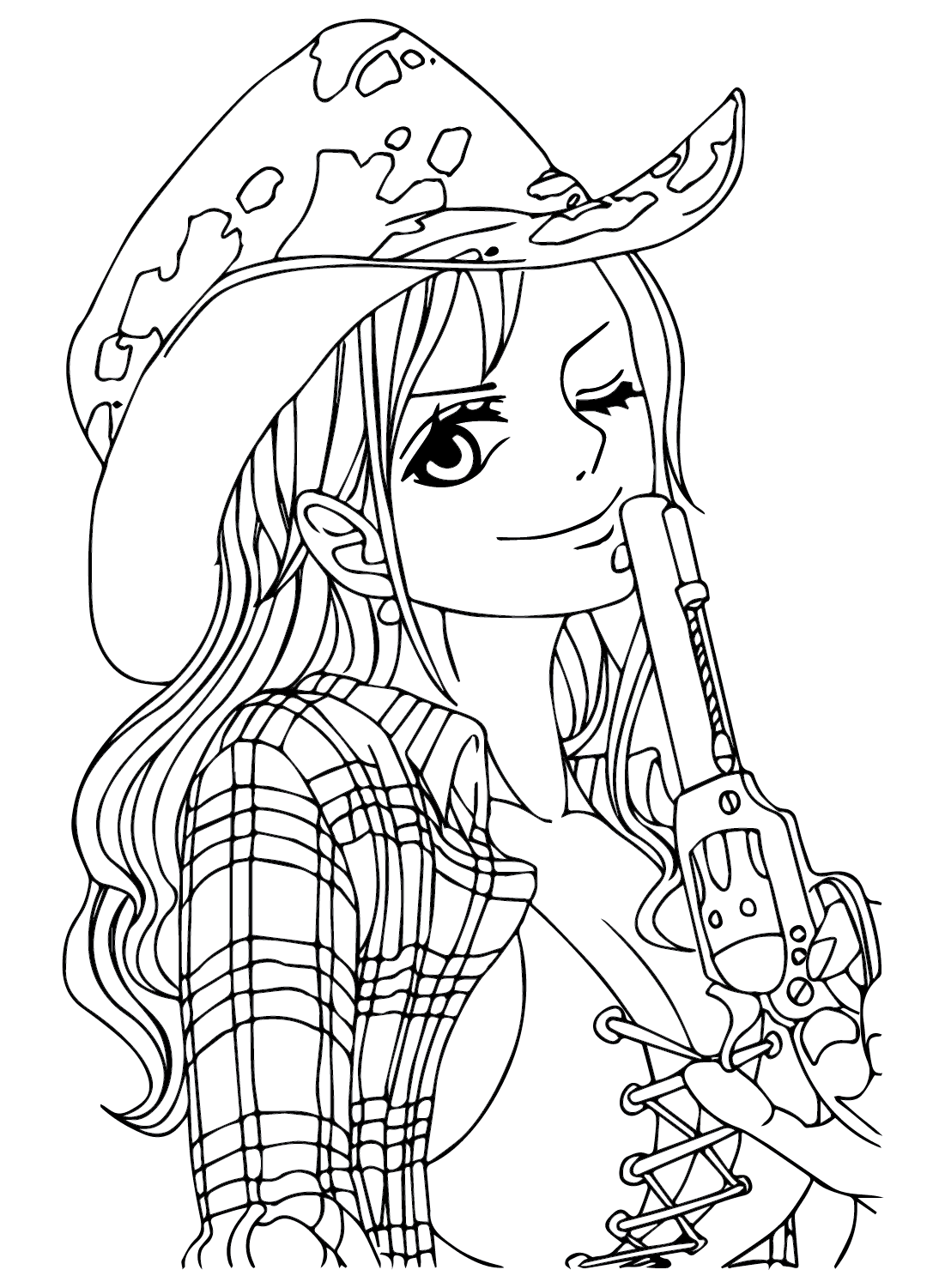 Color Page Nami One Piece Free Printable Coloring Pages