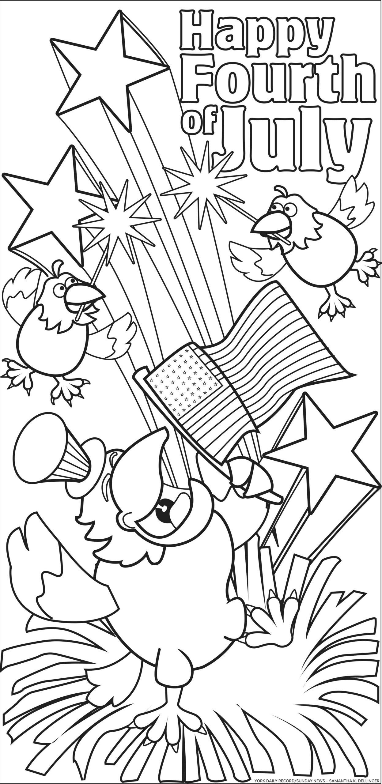 free fourth of july coloring pages printable