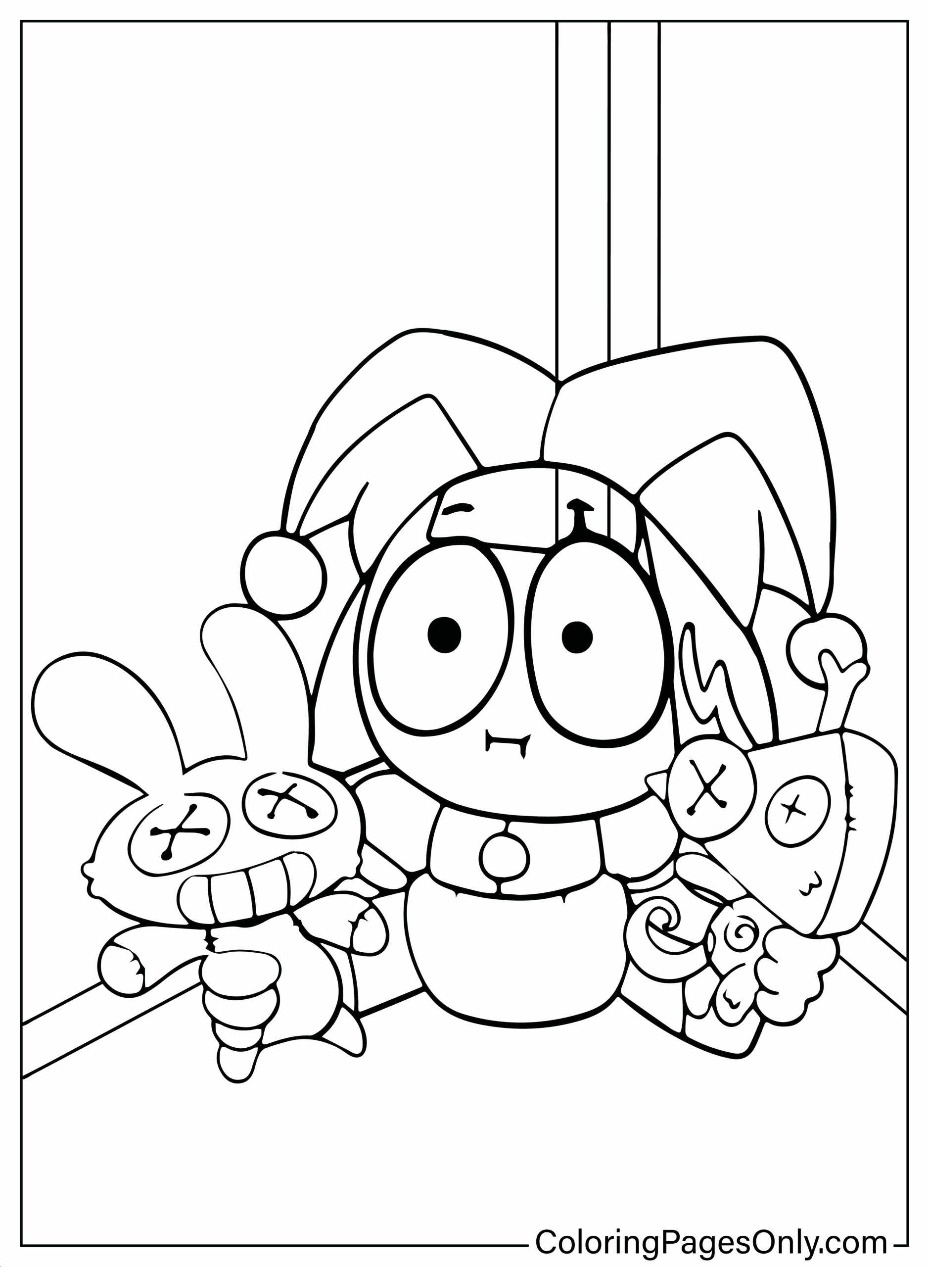 Coloring Page Pomni Free Printable Coloring Pages