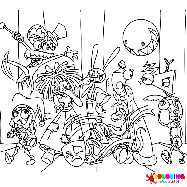 Coloring Page The Amazing Digital Circus Free Printable Coloring Pages