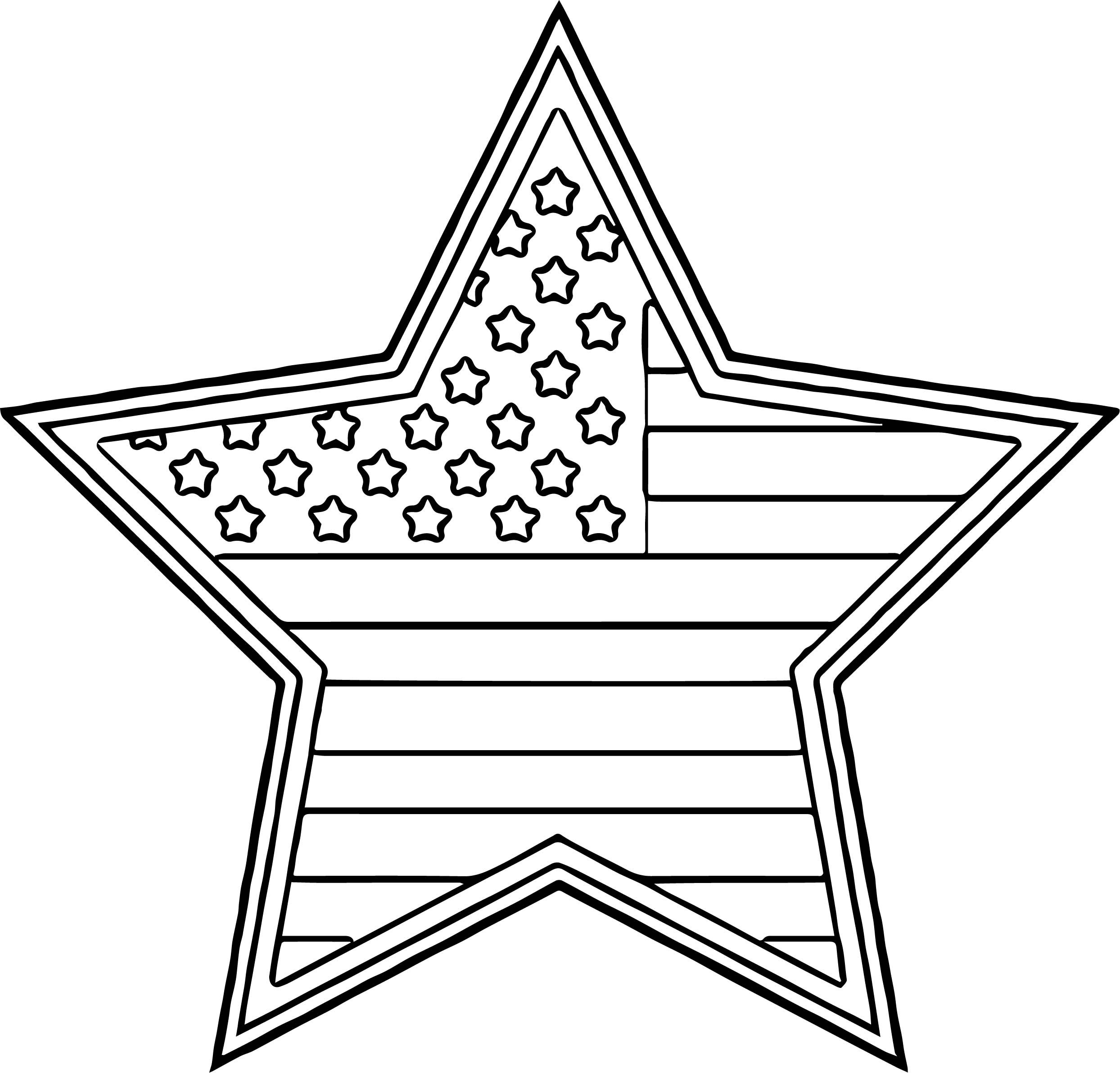 Coloring Pages American Flag