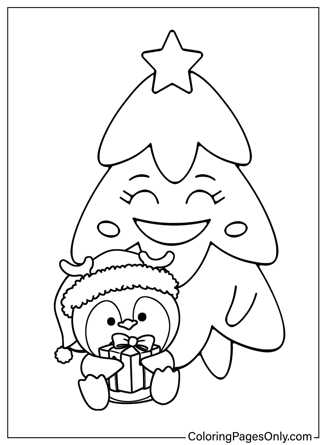 Coloring Pages Christmas Penguin Free Free Printable Coloring Pages