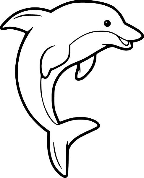 dolphin free coloring pages