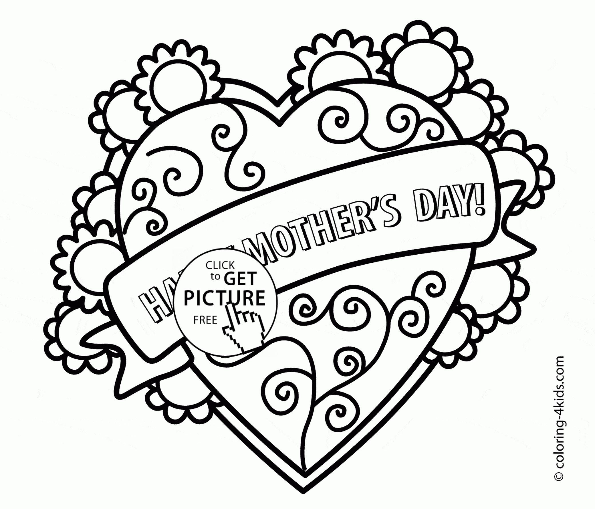Coloring Pages For Mothers Day Cards Coloring Pages