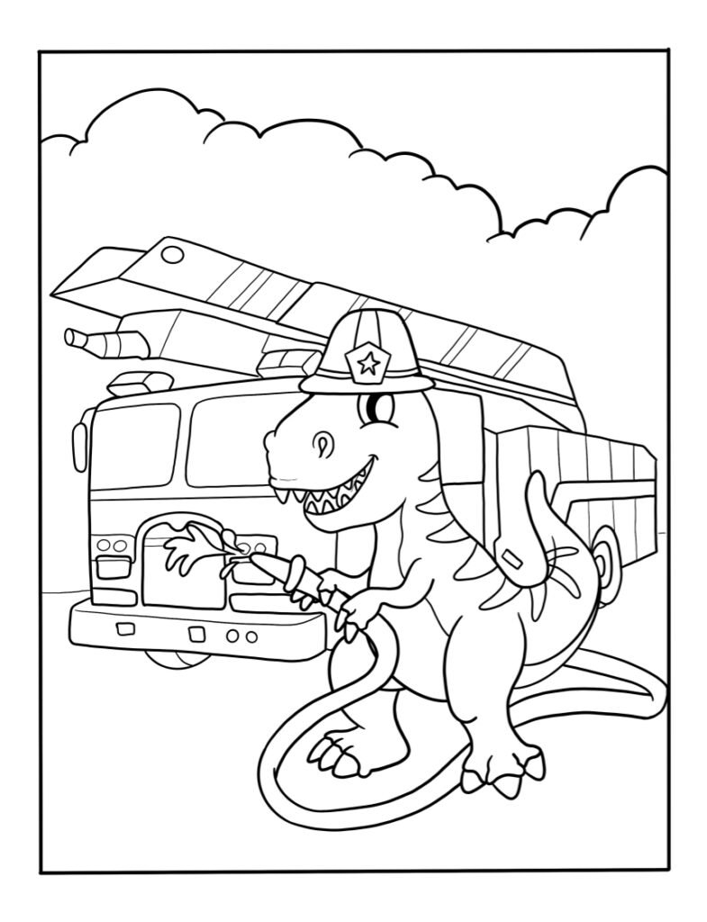 Coloring Pages Of Fire Trucks