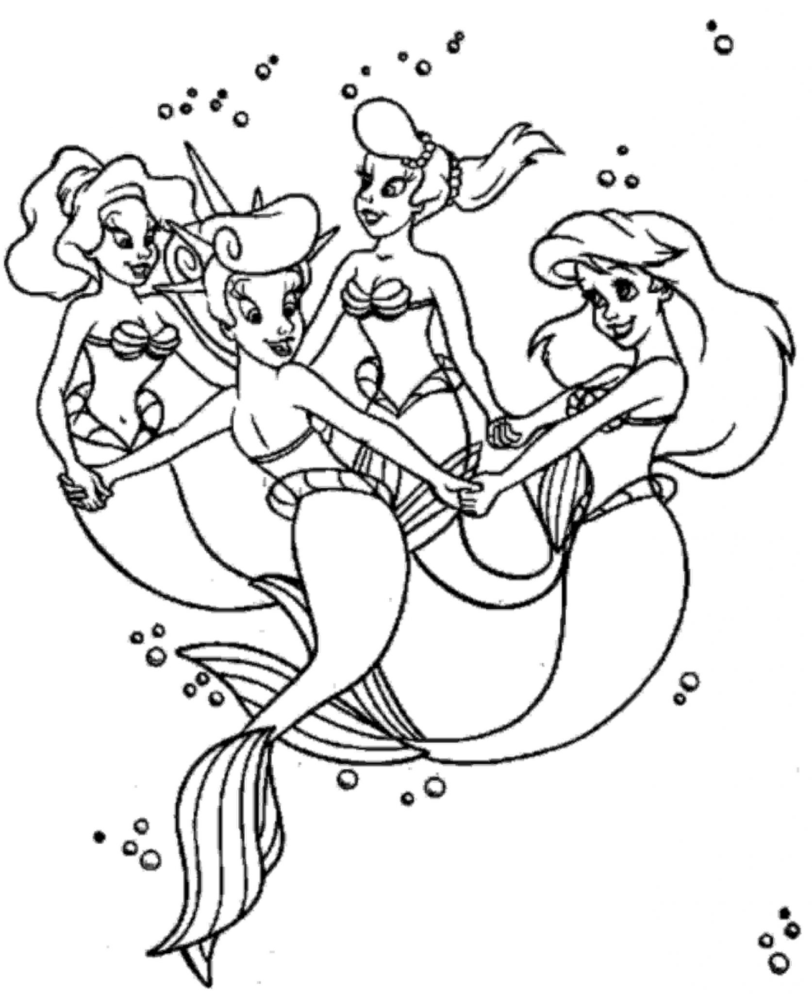 Coloring Pages Little Mermaid