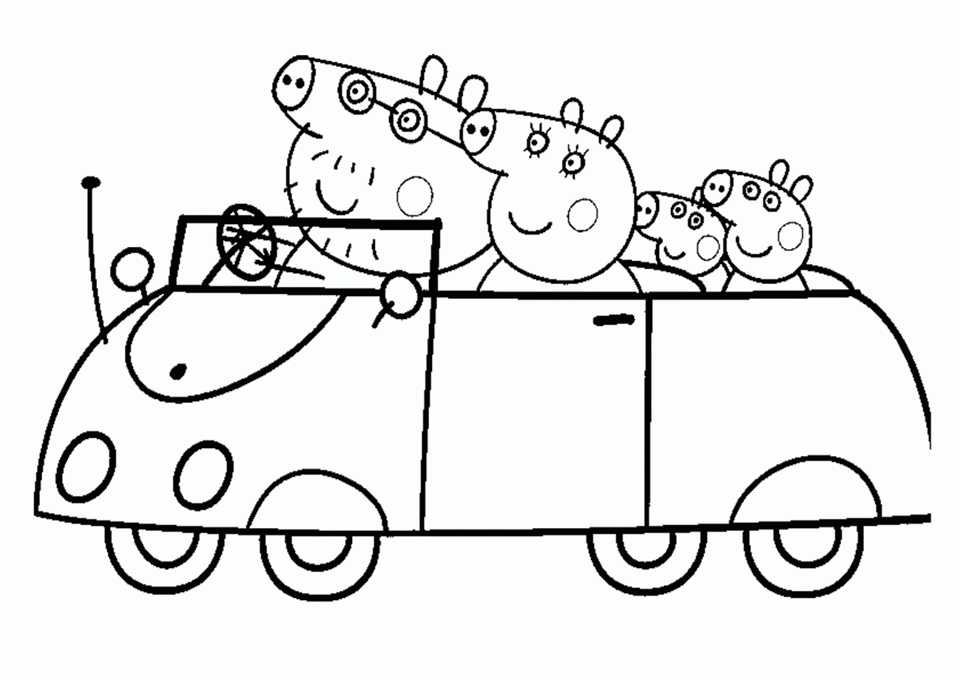 Coloring Pages Peppa Pig Coloring Home