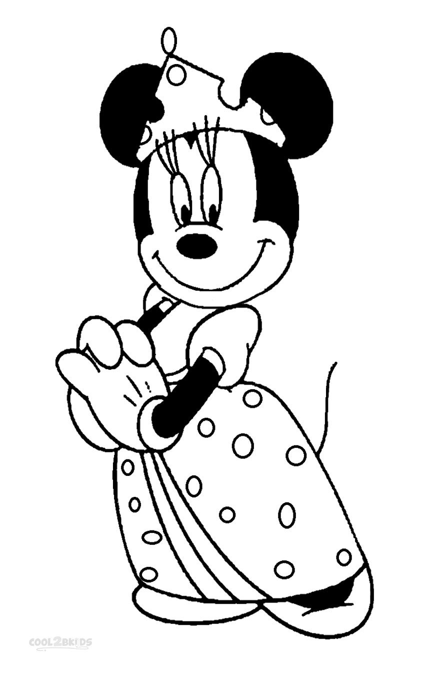 Princess Minnie Coloring Pages