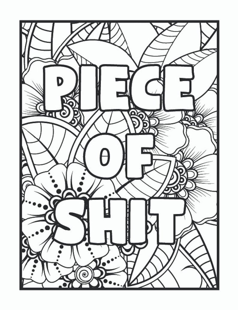 Bad Word Coloring Pages