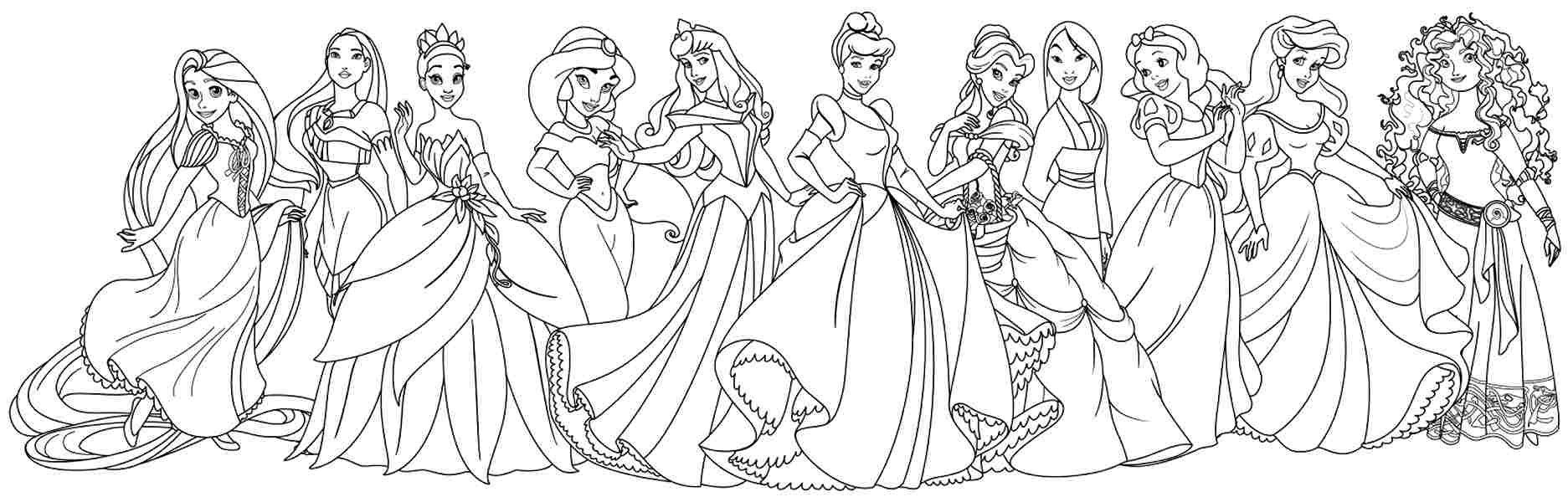 Printable Coloring Pages Of Princesses
