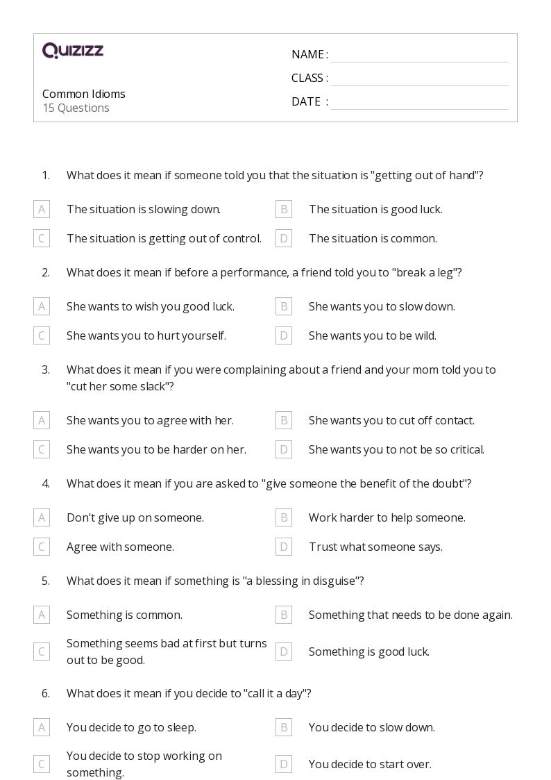 Common Expressions Worksheets 15 Worksheets Worksheets Library