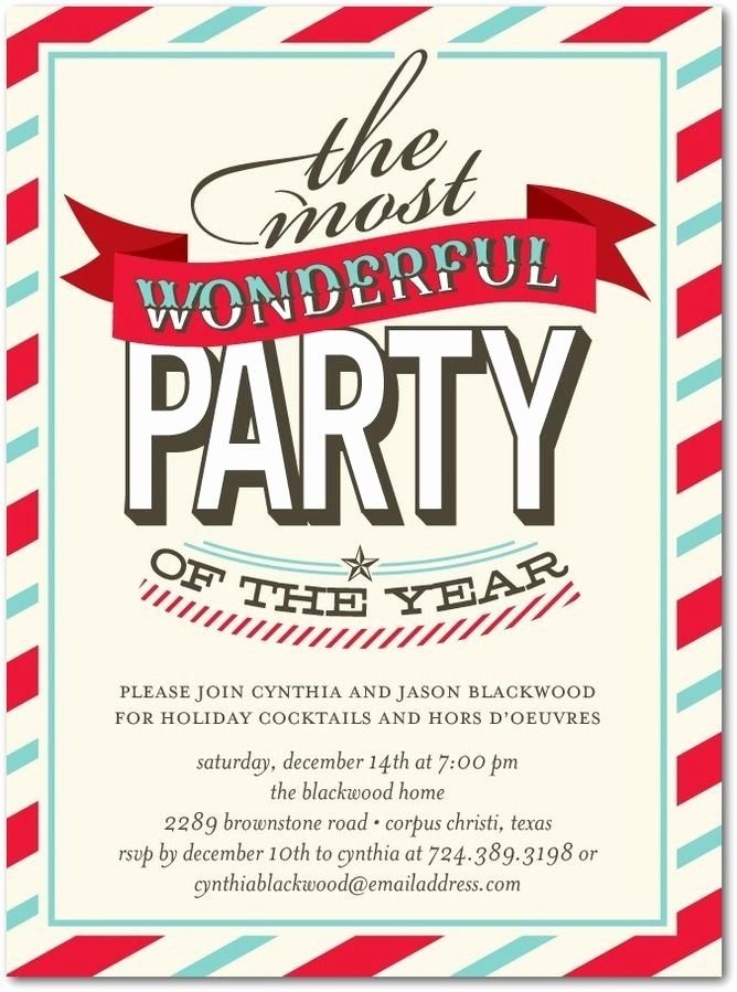 Company Holiday Party Invitation Template