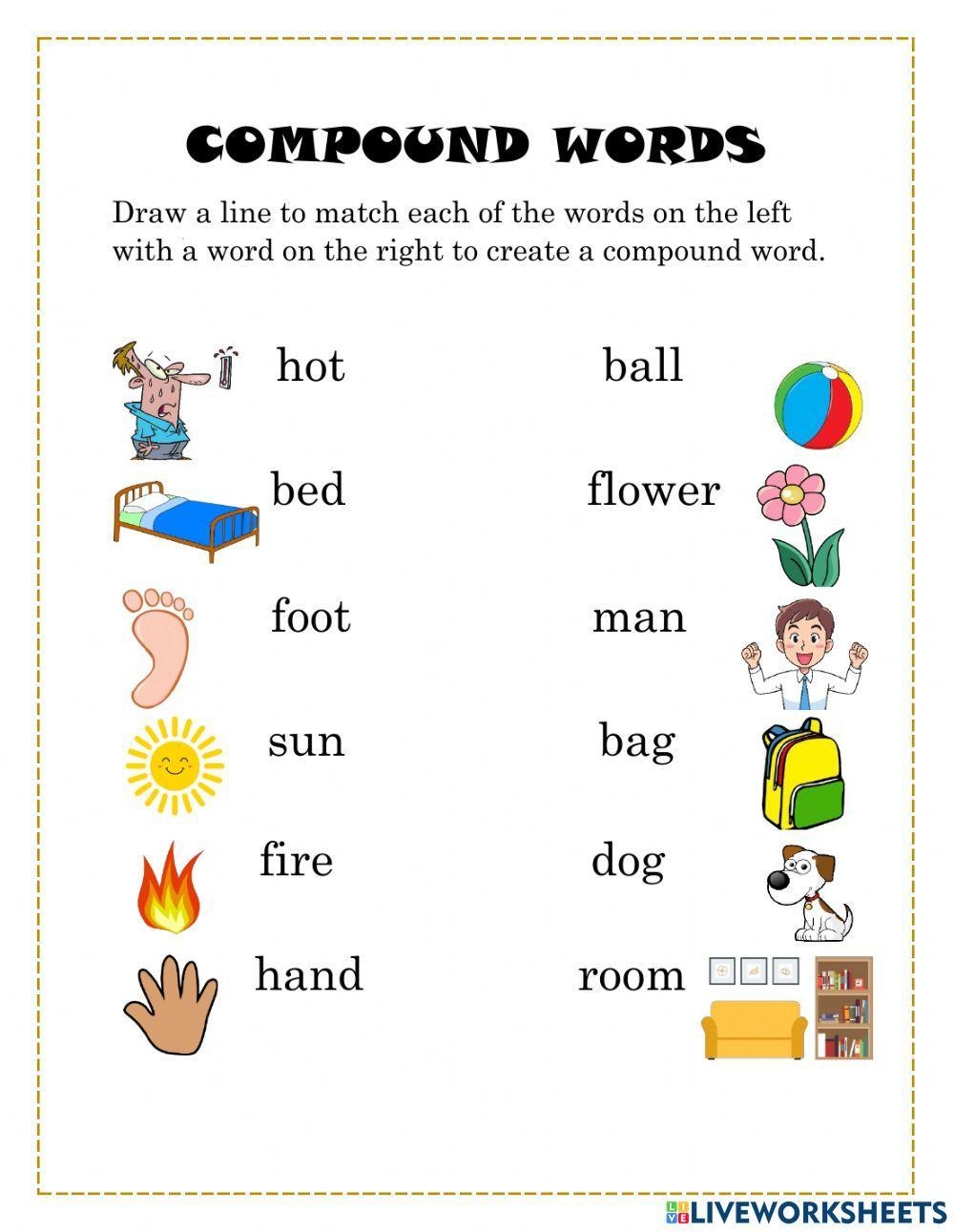compound word worksheet