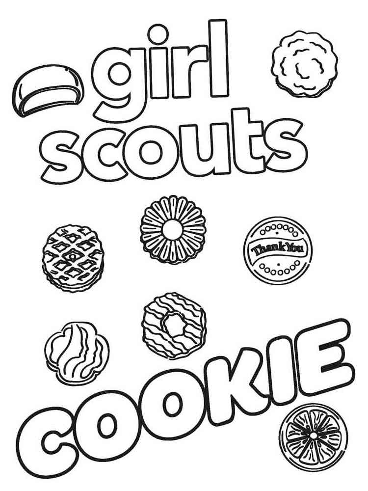 Cookie Coloring Pages