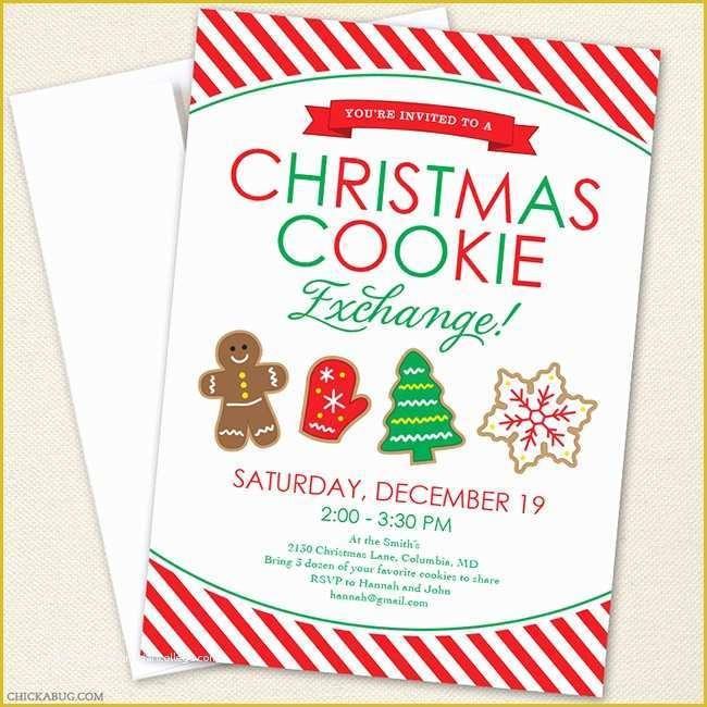 cookie exchange invite template free