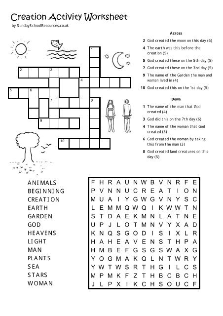 printable worksheet for sunday school