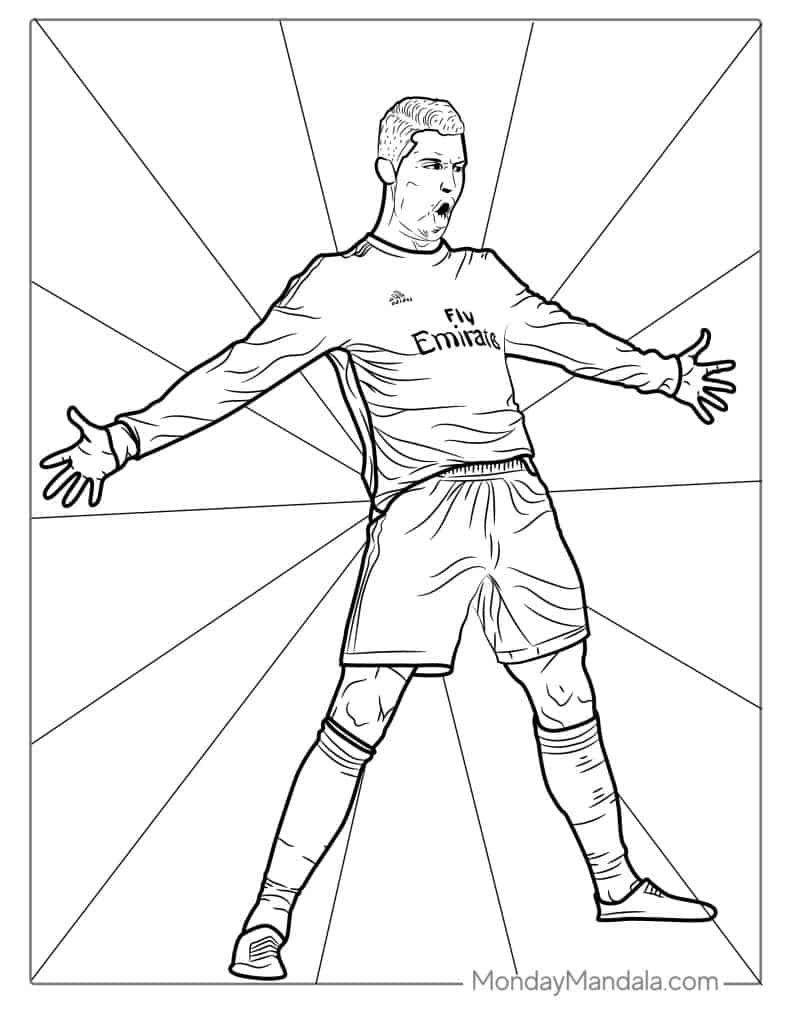 Cristiano Ronaldo Coloring Pages Coloring Home