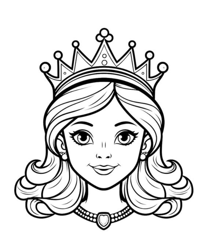 Crown Coloring Page