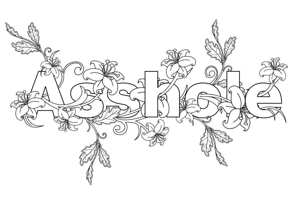 Curse Word Free Coloring Page Free Printable Coloring Pages