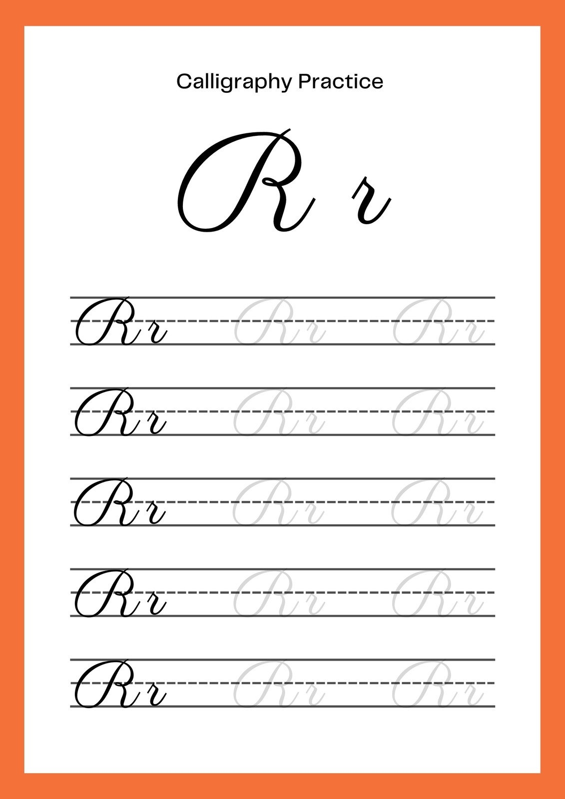 Cursive Worksheet Maker