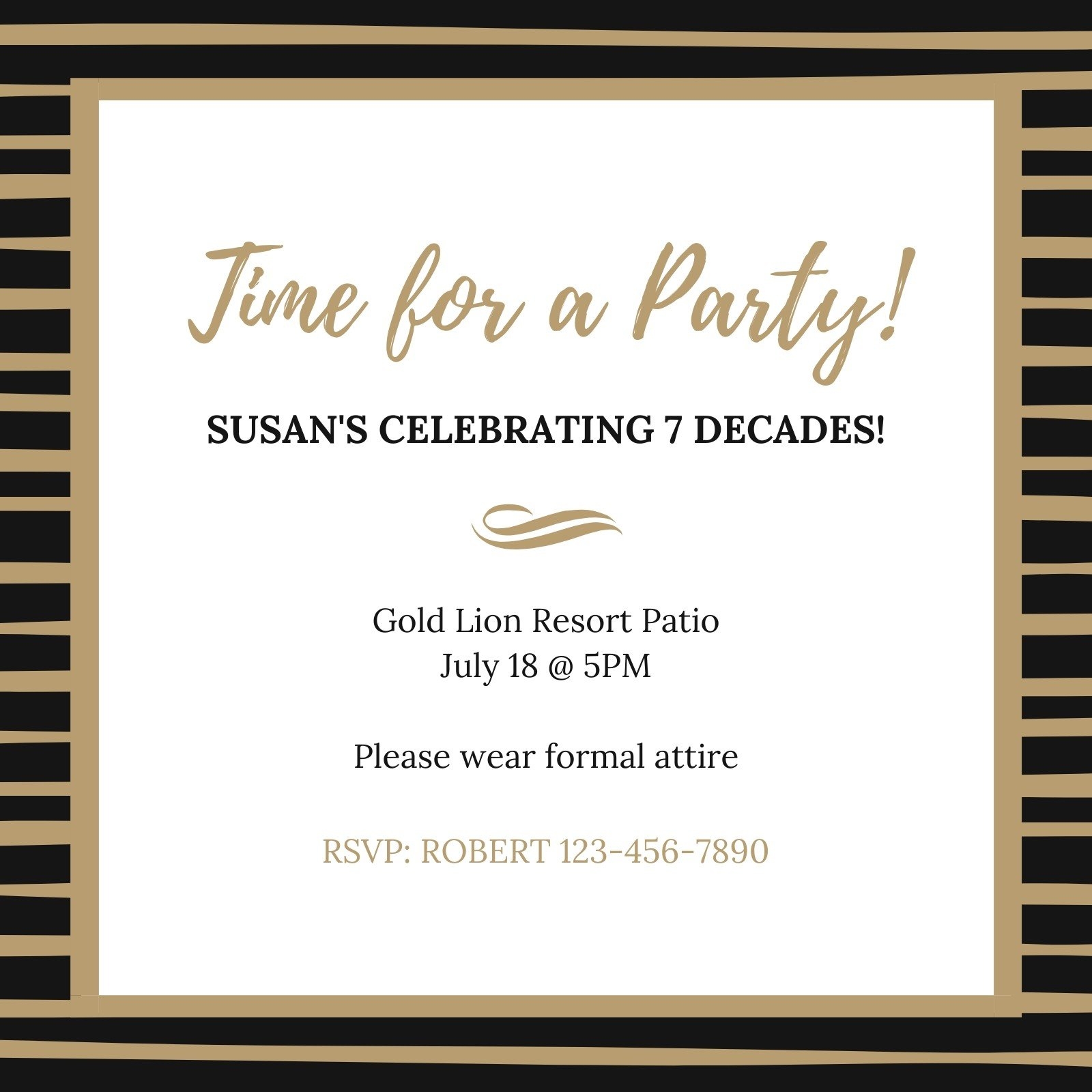 Customize 57 70th Birthday Invitations Templates Online Canva