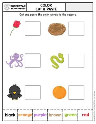 Cut And Paste Worksheets Superstar Worksheets