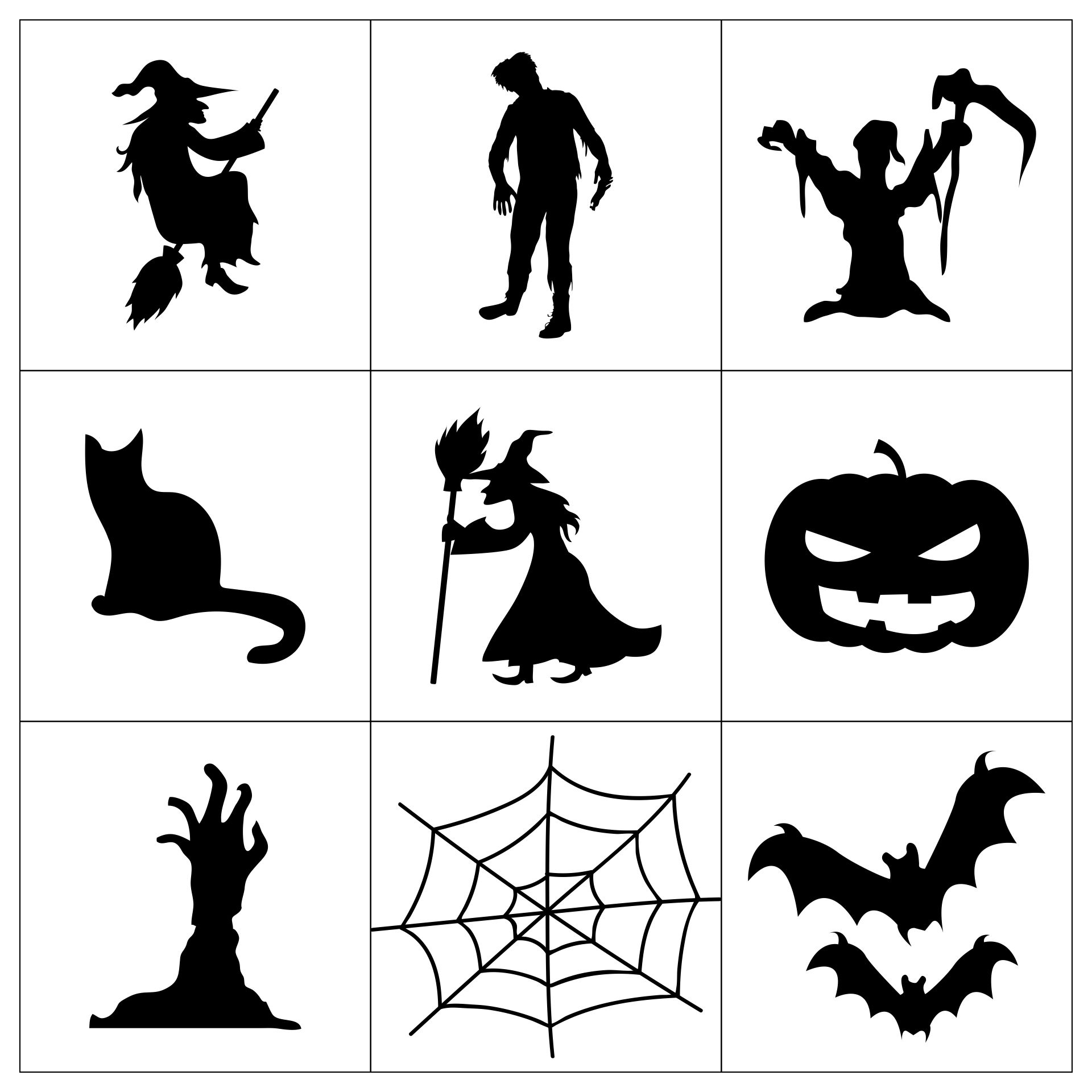 free printable halloween templates