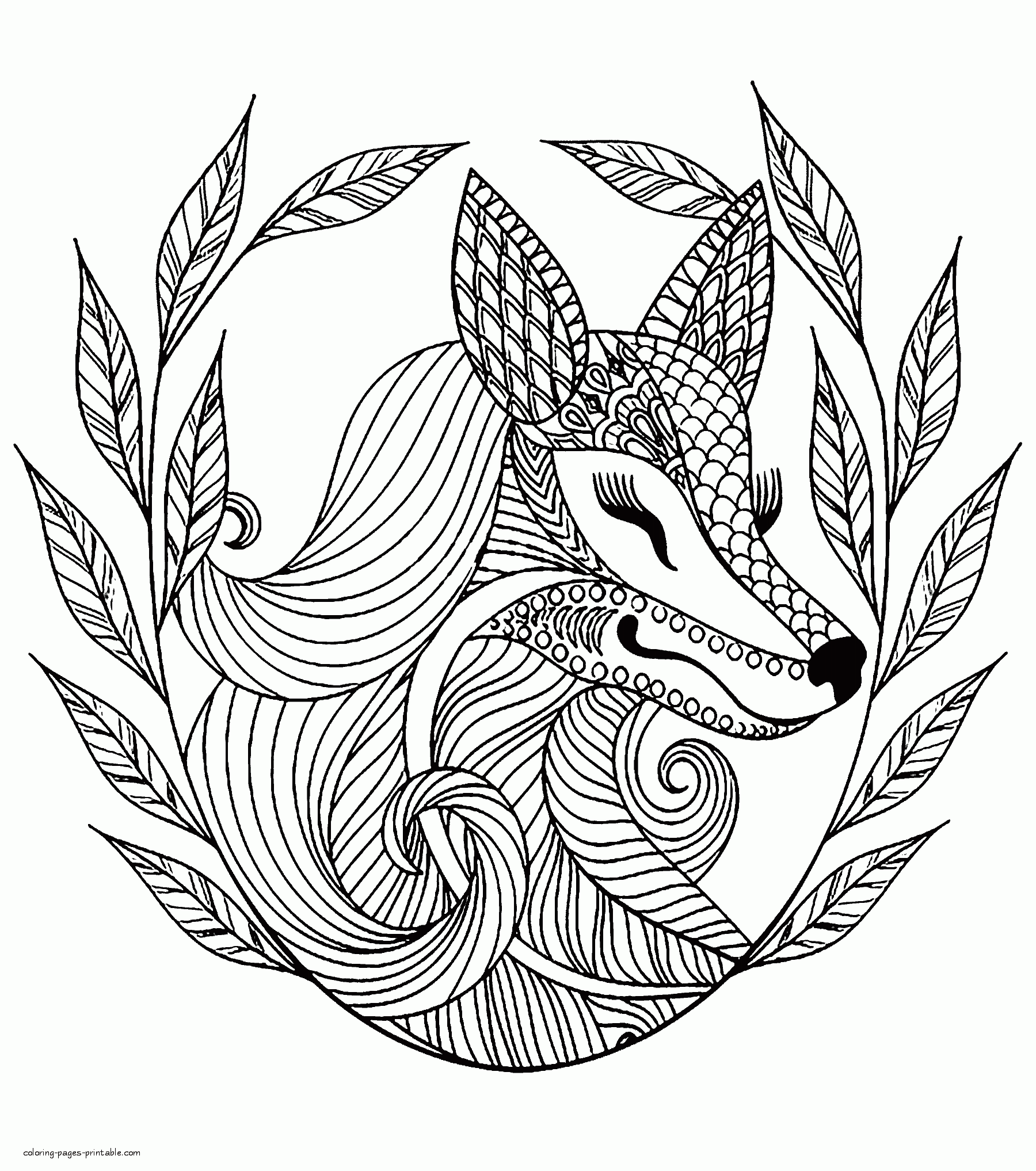Adult Animal Coloring Pages